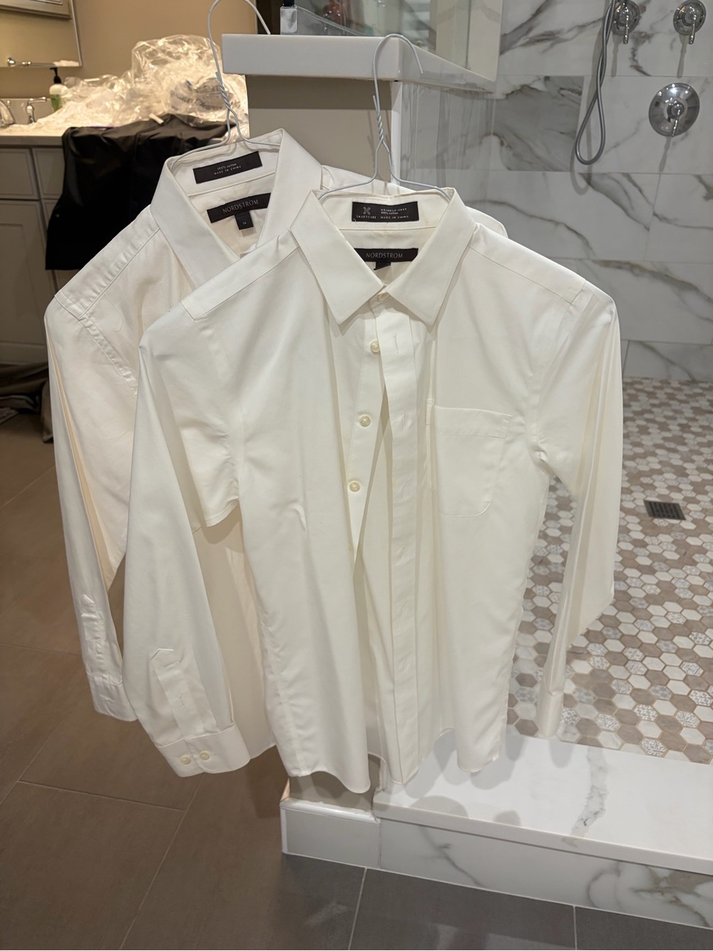 Nordstrom Boys Size 14 Classic White Dress Shirt (Oxford Button Down)